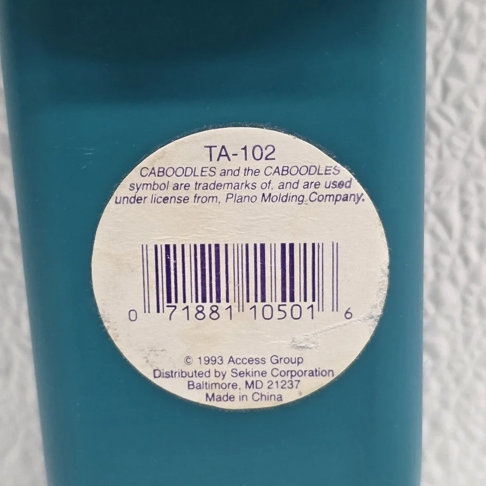 Vintage 1993 Caboodles Plastic Purple & Blue Teal Green Razor Case Holder